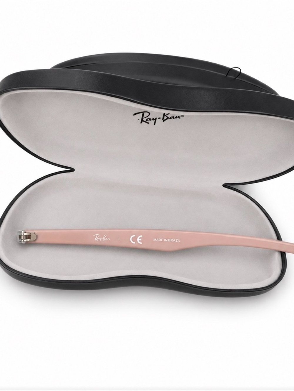 EUC Ray-Ban Clear Frame Glasses with Pale Pink Temples( prescription) - Picture 4 of 7